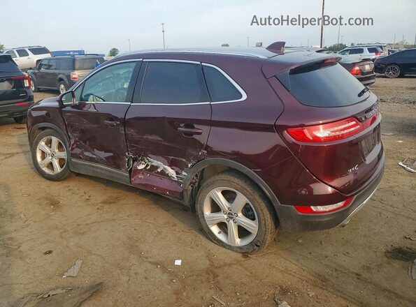 5LMCJ1C93JUL21964 2018 LINCOLN MKC Burgundy Trasero izquierdo