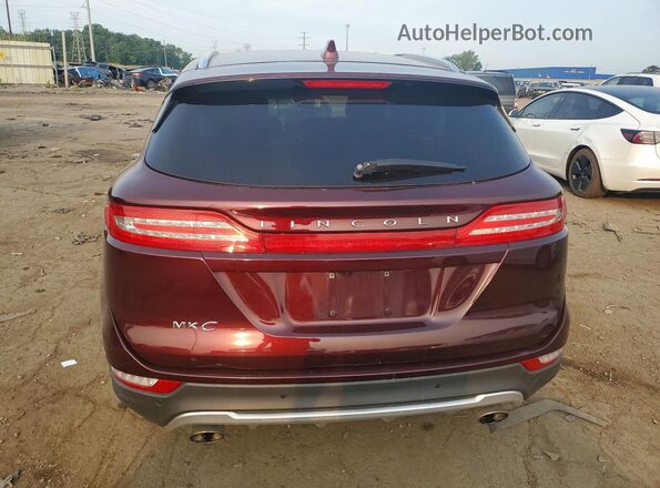 5LMCJ1C93JUL21964 2018 LINCOLN MKC Burgundy Vista trasera
