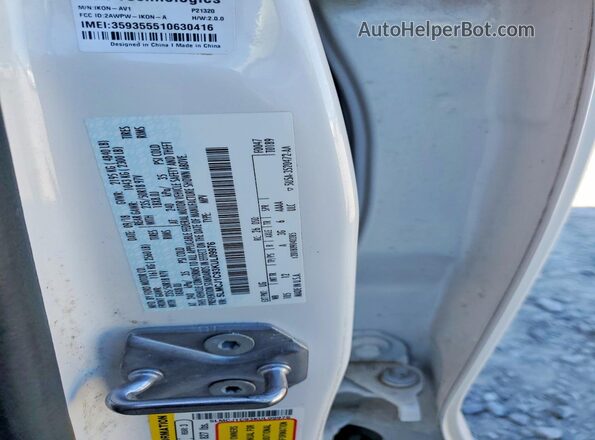 5LMCJ1C93KUL09976 2019 LINCOLN MKC White Вид підкапотного простору