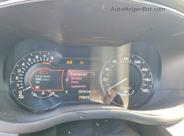 5LMCJ1C93KUL09976 2019 LINCOLN MKC White Вид щитка приладів