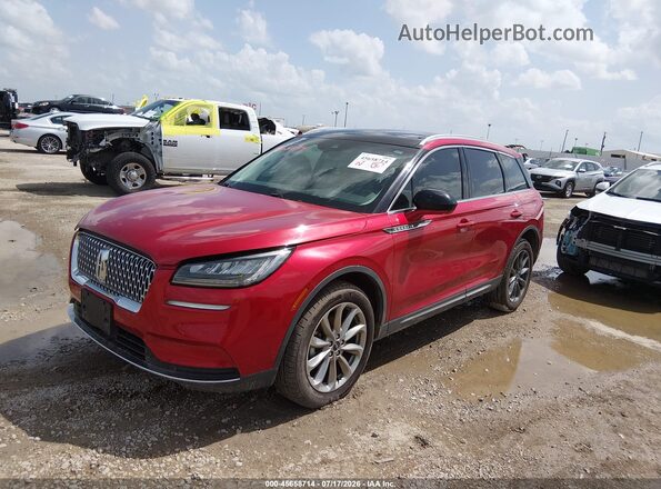 5LMCJ1C97MUL05884 2021 LINCOLN CORSAIR Red Առջևի ձախ երեք քառորդ տեսարան