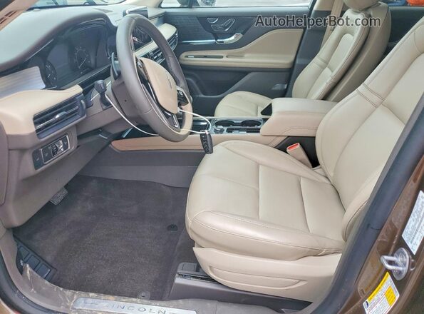 5LMCJ1C99NUL24762 2022 LINCOLN CORSAIR Brown Вид салону спереду