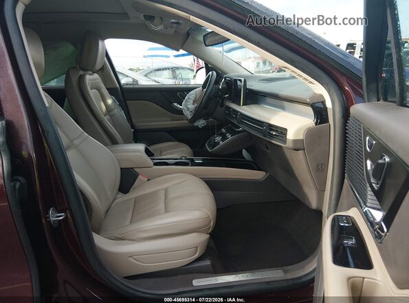 5LMCJ1C9XLUL07594 2020 LINCOLN CORSAIR Maroon Front interior view
