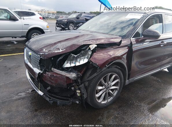5LMCJ1C9XLUL07594 2020 LINCOLN CORSAIR Maroon Front view