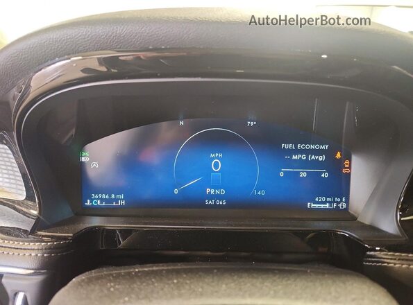 5LMCJ1DA6PUL15030 2023 LINCOLN CORSAIR White Instrument cluster view