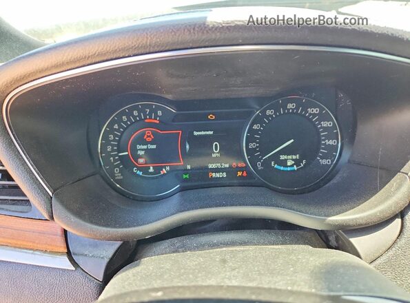5LMCJ2C90JUL07512 2018 LINCOLN MKC Blue Սարքավորումների վահանակի տեսք