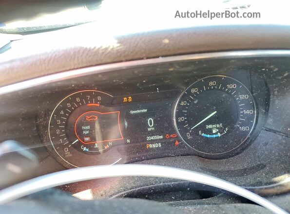 5LMCJ2C91HUL49679 2017 LINCOLN MKC Gray Вид щитка приладів