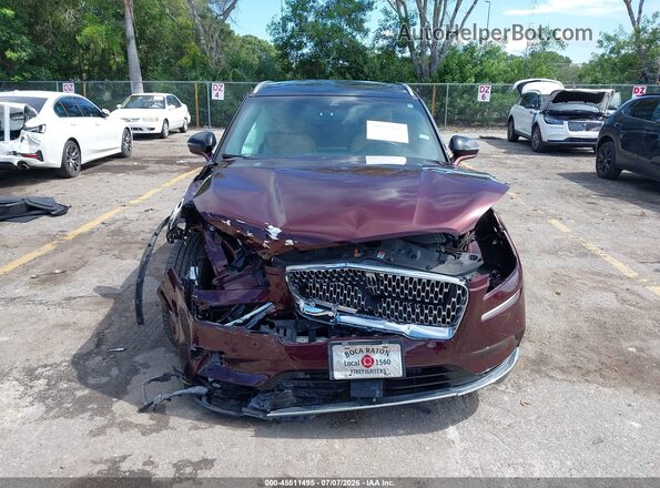 5LMCJ2C93LUL03859 2020 LINCOLN CORSAIR Burgundy Rear interior view