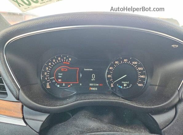 5LMCJ2C95HUL45800 2017 LINCOLN MKC Black Սարքավորումների վահանակի տեսք