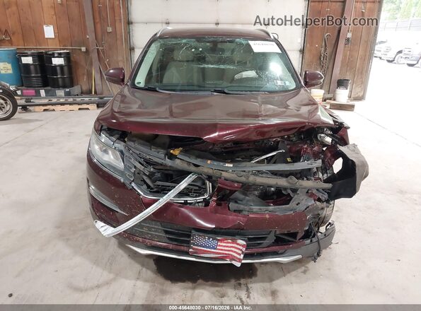 5LMCJ2C97HUL03743 2017 LINCOLN MKC Maroon Вид спереду