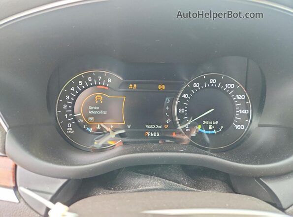 5LMCJ2C97KUL25376 2019 LINCOLN MKC Black Widok zestawu wskaźników