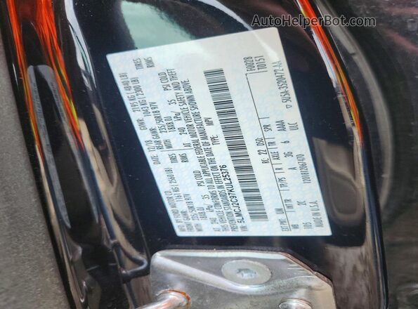 5LMCJ2C97KUL25376 2019 LINCOLN MKC Black Widok naklejki z numerem VIN