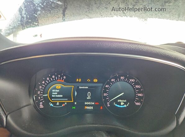 5LMCJ2C99HUL31351 2017 LINCOLN MKC Black Вид щитка приладів