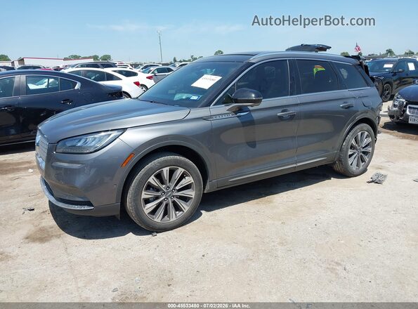 5LMCJ2C99NUL02413 2022 LINCOLN CORSAIR Gray Առջևի ձախ երեք քառորդ տեսարան