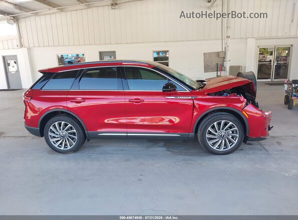 5LMCJ2CA1SUL08275 2025 LINCOLN CORSAIR Red Սալոնի 360 աստիճան տեսք