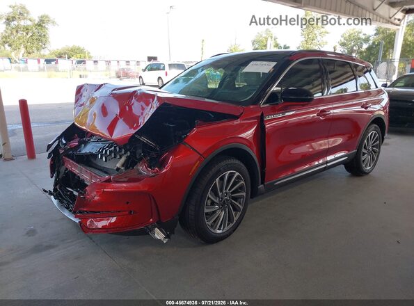 5LMCJ2CA1SUL08275 2025 LINCOLN CORSAIR Red Առջևի ձախ երեք քառորդ տեսարան