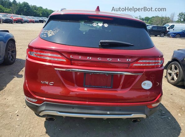 5LMCJ2D94KUL12955 2019 LINCOLN MKC Red უკანა ხედი