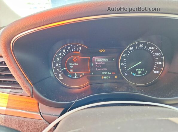 5LMCJ2D95KUL44300 2019 LINCOLN MKC Black Widok zestawu wskaźników