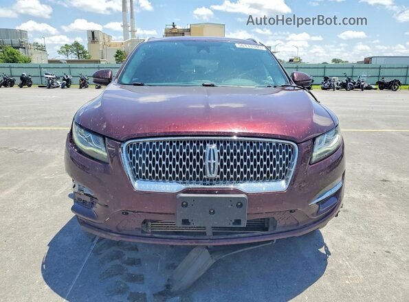 5LMCJ2D97KUL34089 2019 LINCOLN MKC Burgundy Widok z przodu