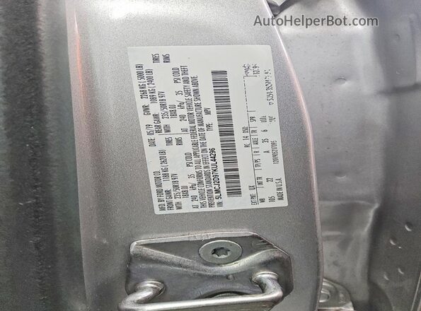 5LMCJ2D97KUL44296 2019 LINCOLN MKC Silver ძრავის განყოფილების ხედი