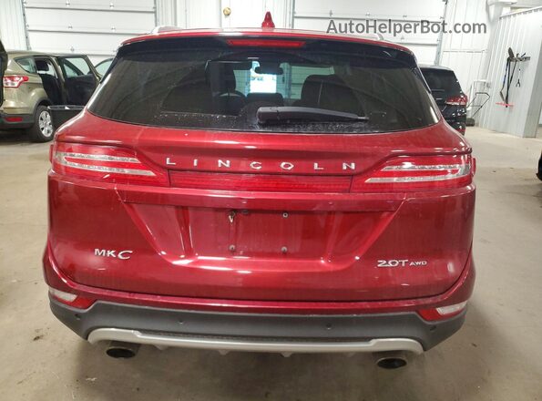 5LMCJ2D98JUL01200 2018 LINCOLN MKC Red Vista trasera