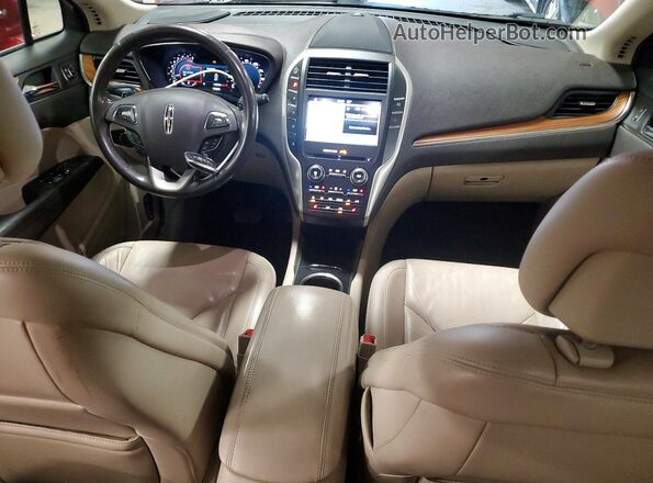 5LMCJ2D98JUL01200 2018 LINCOLN MKC Red Vista del salpicadero