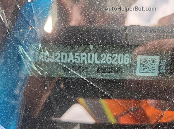 5LMCJ2DA5RUL26206 2024 LINCOLN CORSAIR Black Widok naklejki z numerem VIN