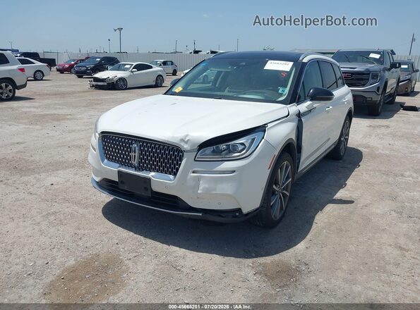 5LMCJ2DHXLUL05985 2020 LINCOLN CORSAIR White Vista tres cuartos delantera izquierda
