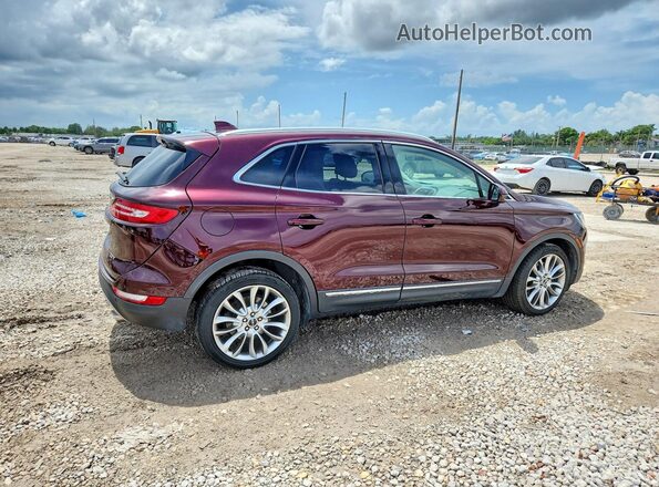 5LMCJ3C90HUL00382 2017 LINCOLN MKC Бордовый Задняя правая четверть