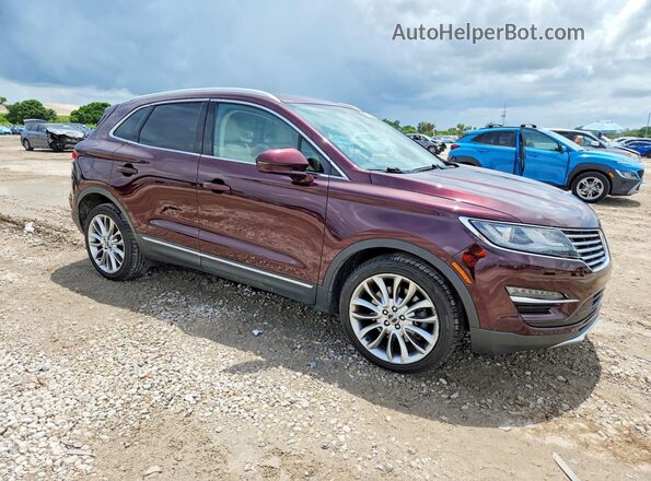 5LMCJ3C90HUL00382 2017 LINCOLN MKC Бордовый Передняя правая четверть