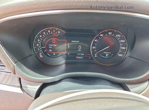 5LMCJ3C90HUL00382 2017 LINCOLN MKC Бордовый Вид щитка приборов