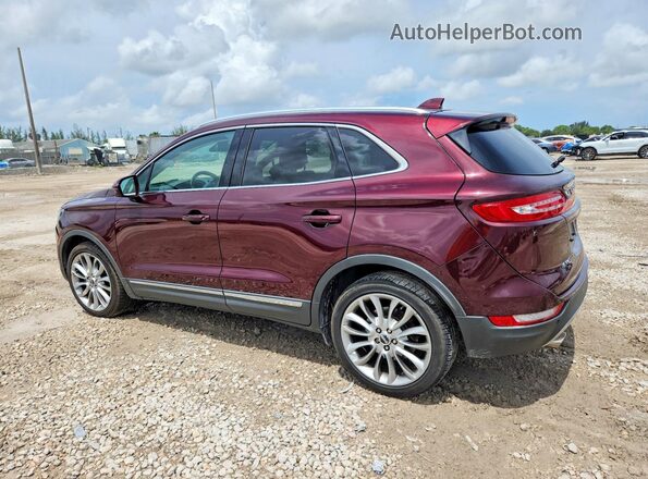 5LMCJ3C90HUL00382 2017 LINCOLN MKC Бордовый Задняя левая четверть