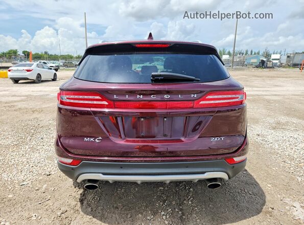 5LMCJ3C90HUL00382 2017 LINCOLN MKC Бордовый Вид сзади
