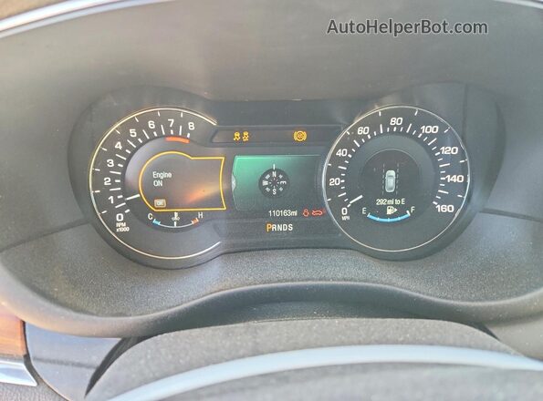 5LMCJ3C96GUJ28664 2016 LINCOLN MKC Red Սարքավորումների վահանակի տեսք