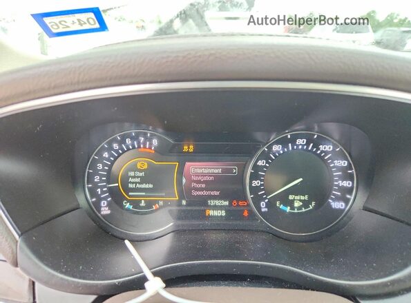 5LMCJ3C97KUL15565 2019 LINCOLN MKC Tan Вид щитка приладів