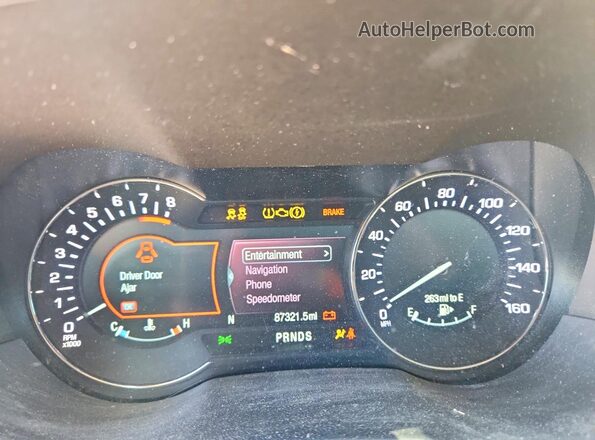 5LMCJ3C98KUL21889 2019 LINCOLN MKC Красный Вид щитка приборов