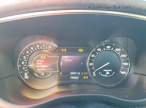 5LMCJ3D90GUJ24091 2016 LINCOLN MKC Синий Вид щитка приборов