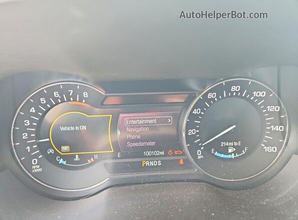 5LMCJ3D91KUL02387 2019 LINCOLN MKC Blue Вид щитка приладів