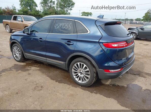 5LMCJ3D97HUL08140 2017 LINCOLN MKC Синий Задняя левая четверть