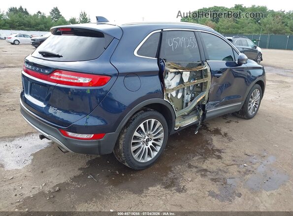 5LMCJ3D97HUL08140 2017 LINCOLN MKC Синий Задняя правая четверть