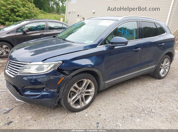 5LMCJ3D97HUL27349 2017 LINCOLN MKC Navy Առջևի ձախ երեք քառորդ տեսարան