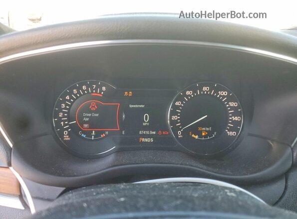 5LMCJ3D98HUL54009 2017 LINCOLN MKC Серый Вид щитка приборов