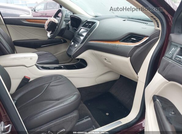 5LMCJ3D99GUJ21805 2016 LINCOLN MKC Burgundy წინა სალონის ხედი
