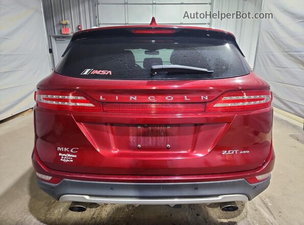 5LMCJ3D99JUL31554 2018 LINCOLN MKC Бордовый Вид сзади