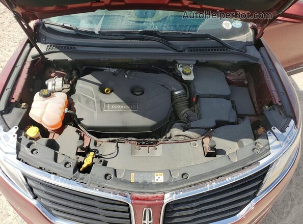 5LMCJ4C93GUJ28806 2016 LINCOLN MKC Red ძრავის განყოფილების ხედი
