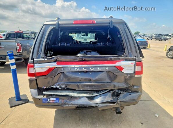5LMJJ2HT8HEL14076 2017 LINCOLN NAVIGATOR Gray Вид ззаду