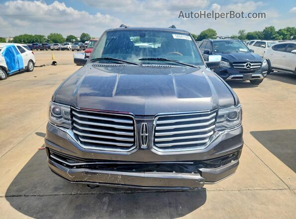 5LMJJ2HT8HEL14076 2017 LINCOLN NAVIGATOR Gray Вид спереду