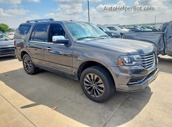 5LMJJ2HT8HEL14076 2017 LINCOLN NAVIGATOR Gray Передня права чверть