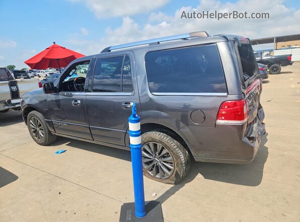 5LMJJ2HT8HEL14076 2017 LINCOLN NAVIGATOR Gray Задня ліва чверть