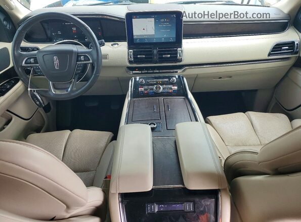 5LMJJ2LT3JEL16976 2018 LINCOLN NAVIGATOR Белый Вид панели приборов